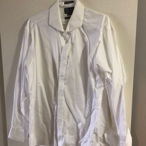 Black Brown 1826 - White Slim Fit Dress Shirt - 18-36